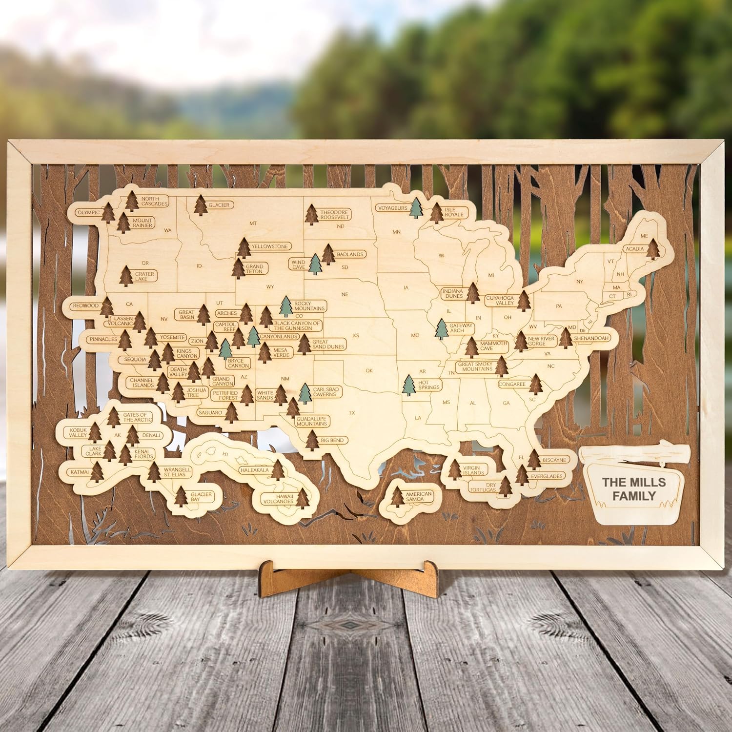 National Parks Map W242565