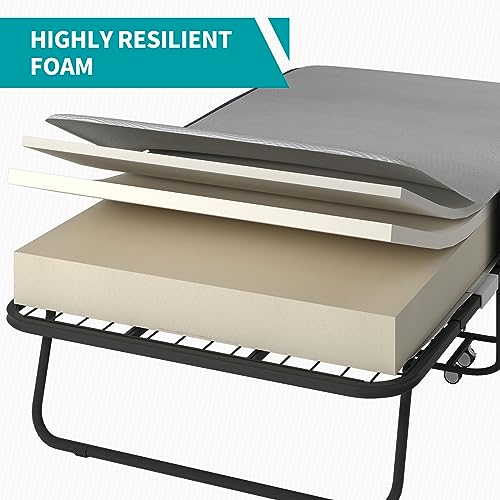 Folding Bed with 5'' Memory Foam Mattress V949