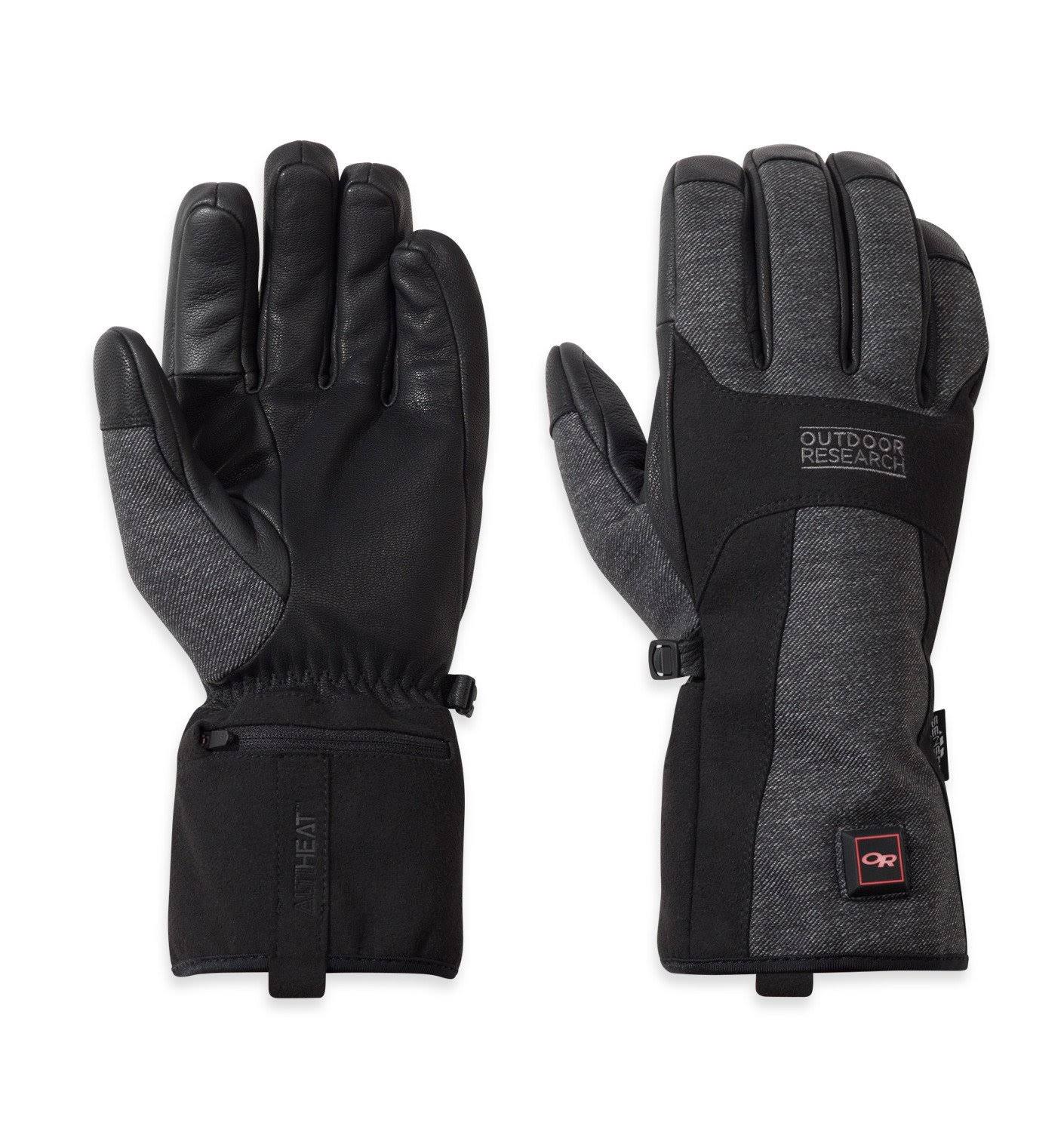 Black Charcoal Heated Gloves G650332