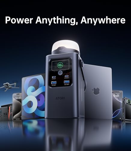 198.4Wh Portable Power Station with Detachable Light N476673