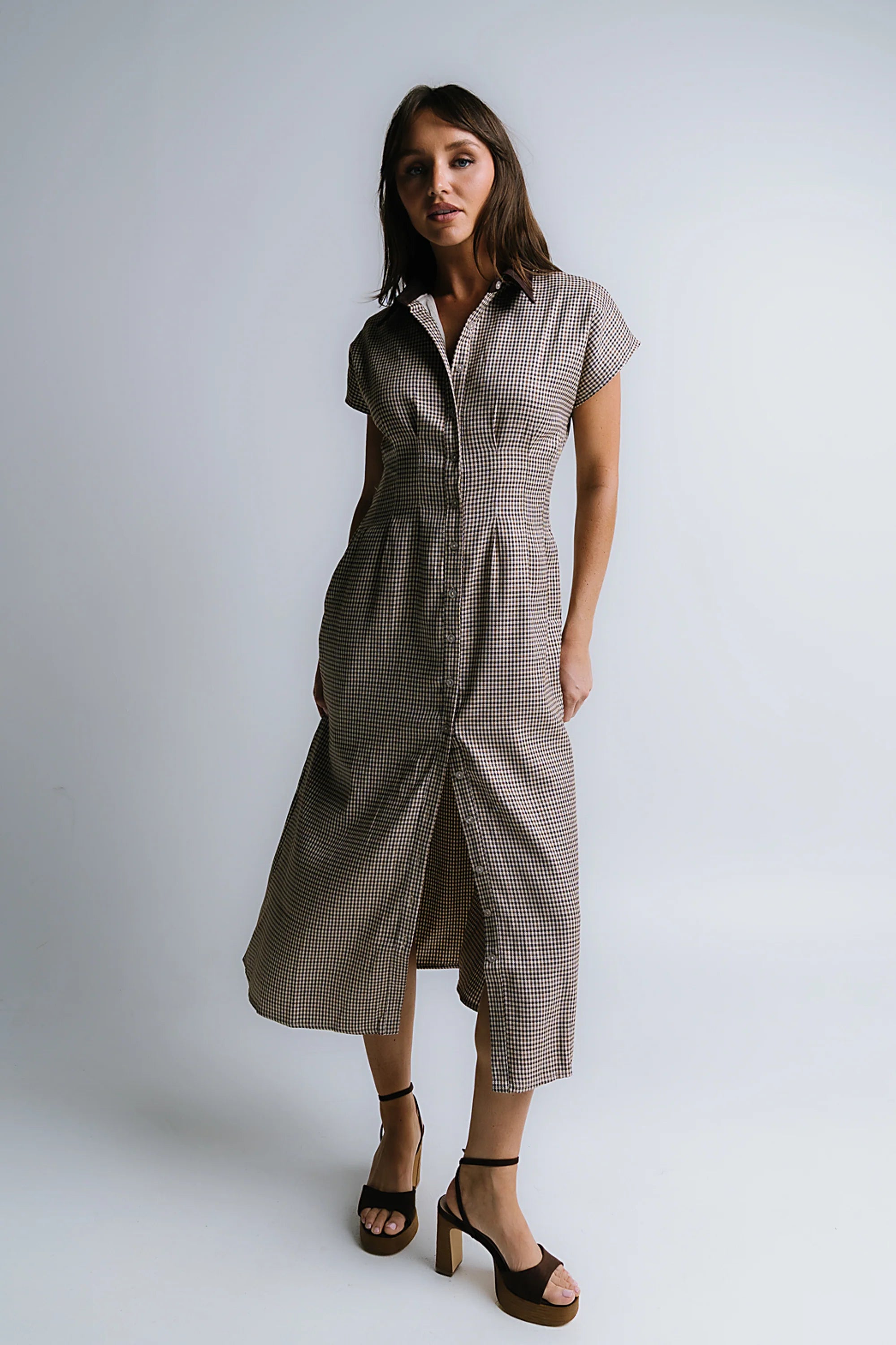 Houndstooth Maxi Dress R56735