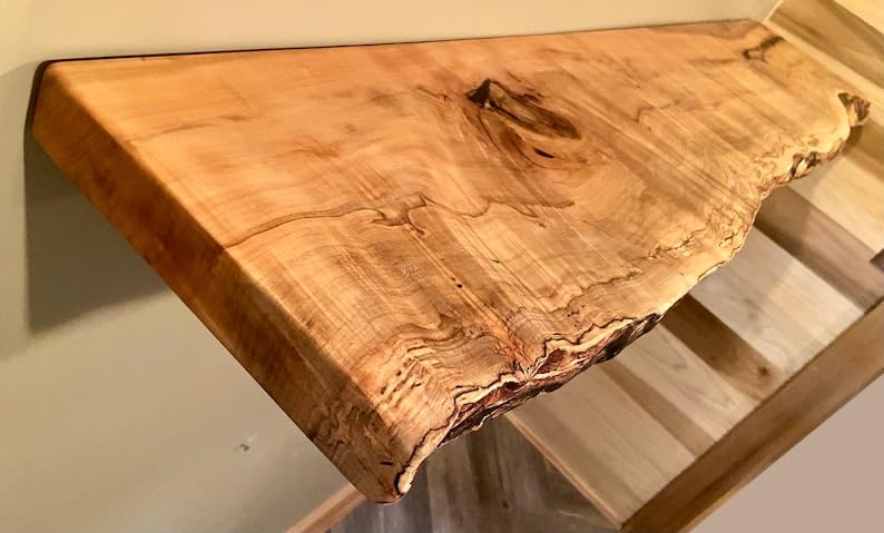Live Edge Spalted Maple Floating Shelves N903255