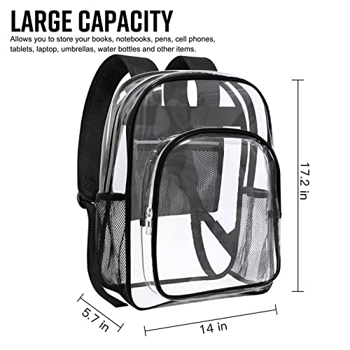 Clear Backpack Heavy Duty Transparent Y343