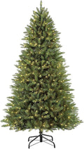 7.5 Foot Pre-Lit Green Artificial Christmas Tree with 600 Clear Lights Z48034