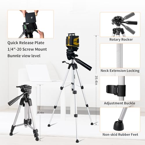 Green Cross Line Self-Leveling Laser with Tripod Q962790