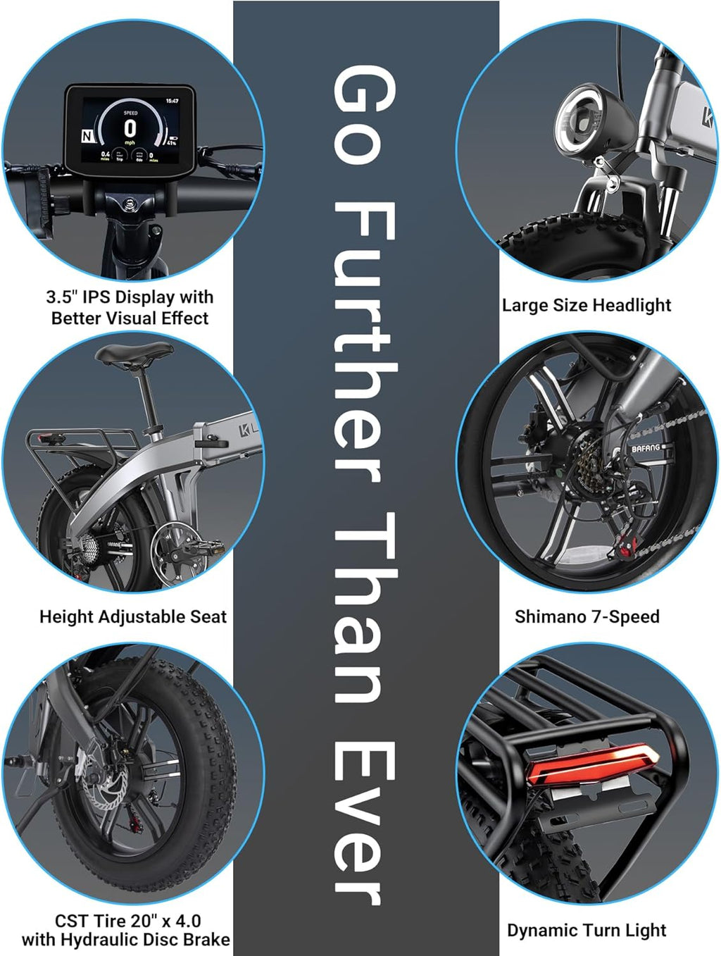 20" Fat Tire Folding Electric Bike G100199