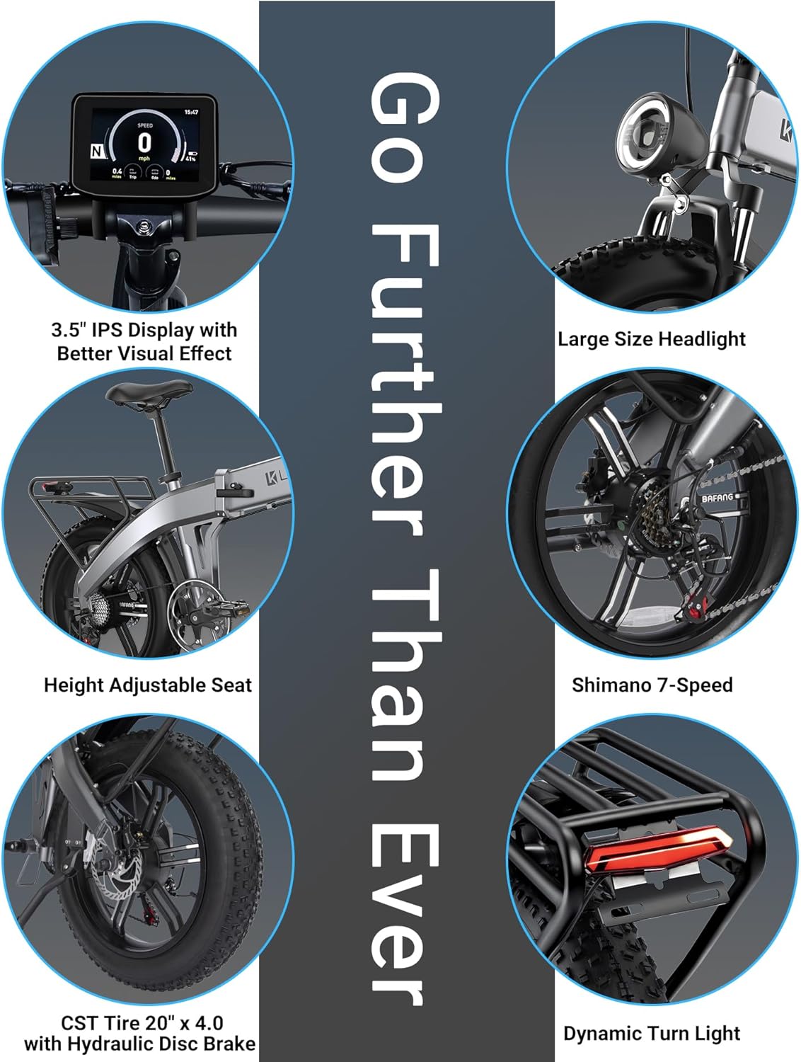 20" Fat Tire Folding Electric Bike G100199