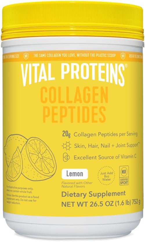 Lemon Collagen Peptides Powder 26.5 Ounce J28720
