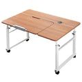 Adjustable Height Overbed Table with Wheels I150474