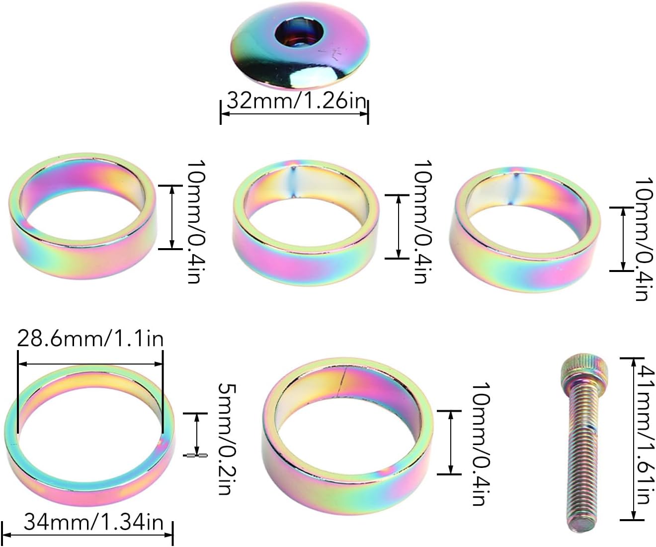 Colorful Impact Resistance Lightweight Bike Stem Top Cap X42194