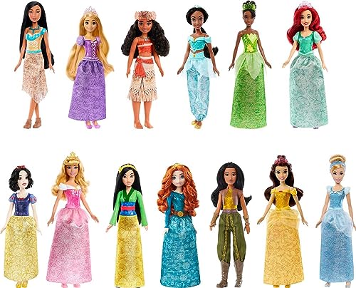 13 Princess Fashion Dolls with Sparkling Clothing and Accessories G795922