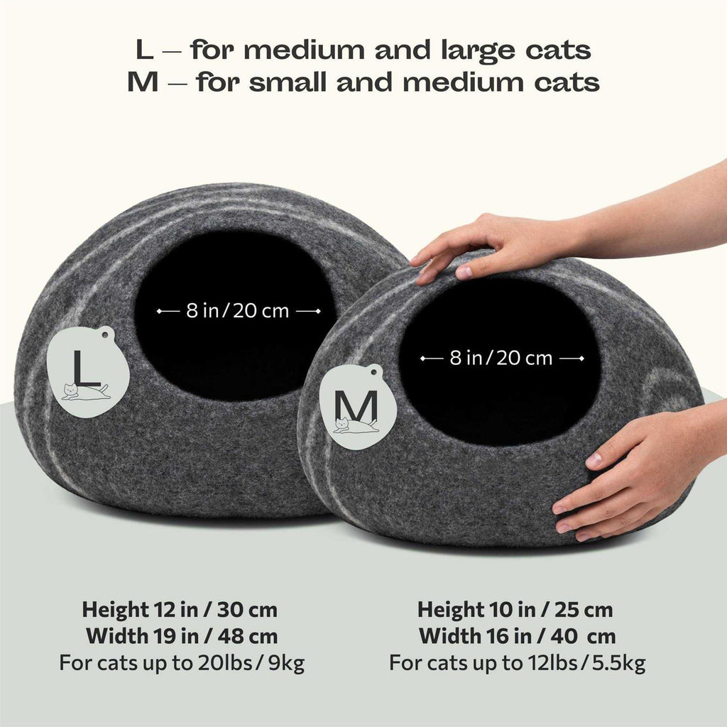 Felt Cat Bed Cave 100% Merino Wool Y808
