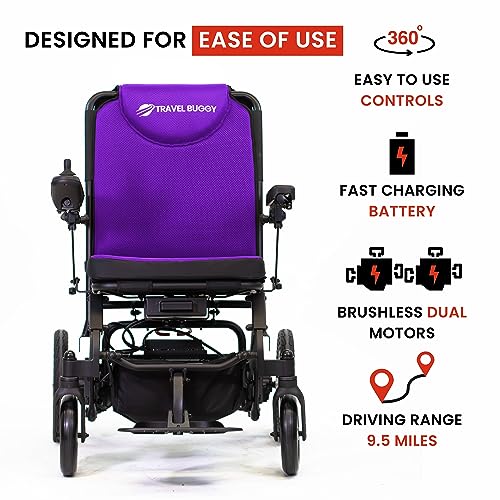 Red Folding Electric Wheelchair S76726