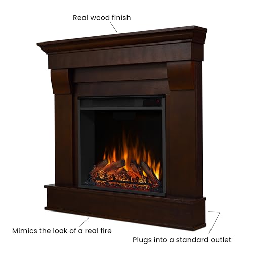 White Corner Electric Fireplace with Mantel Y393