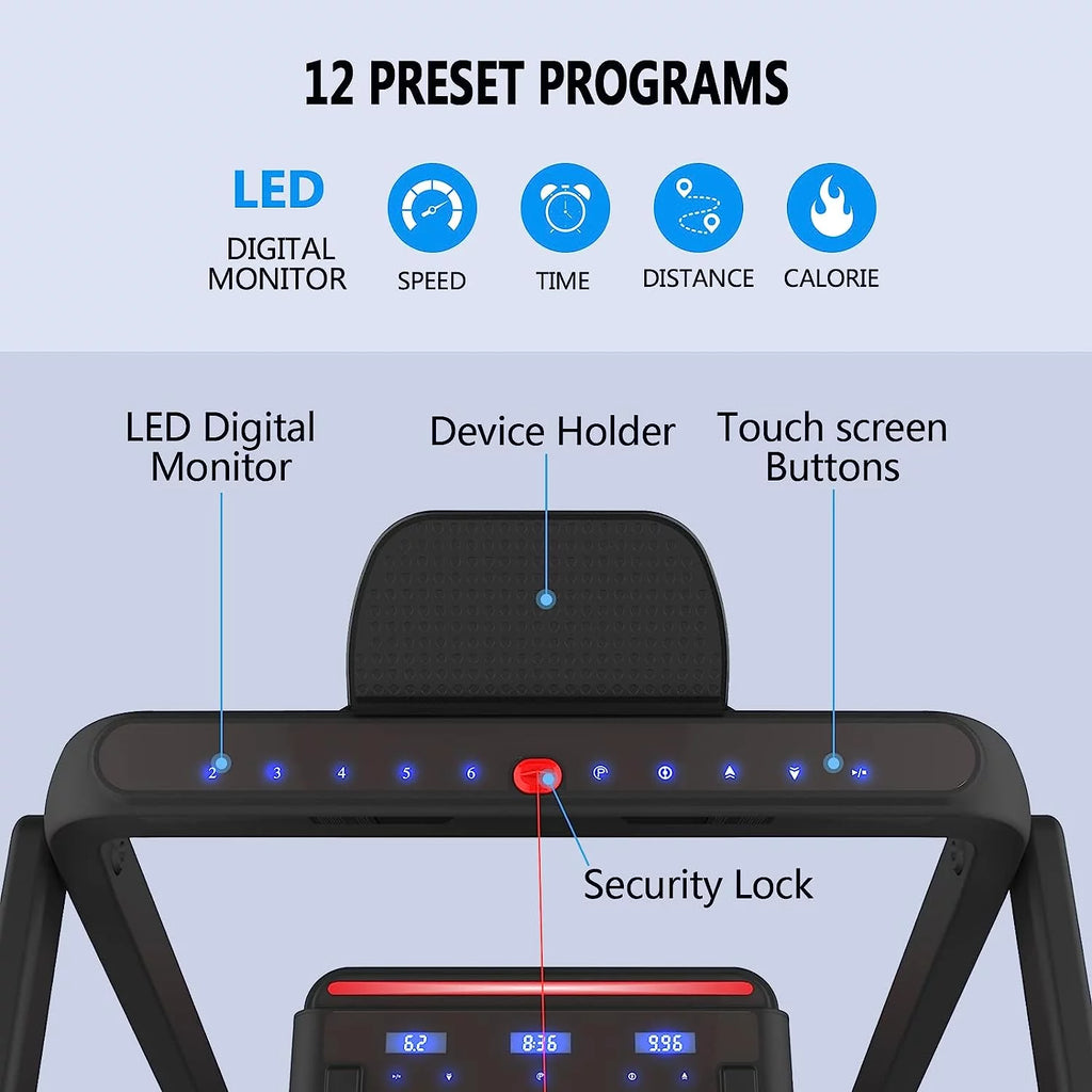 2 in 1 Folding Portable Under Desk Treadmill with Remote Control Y7017