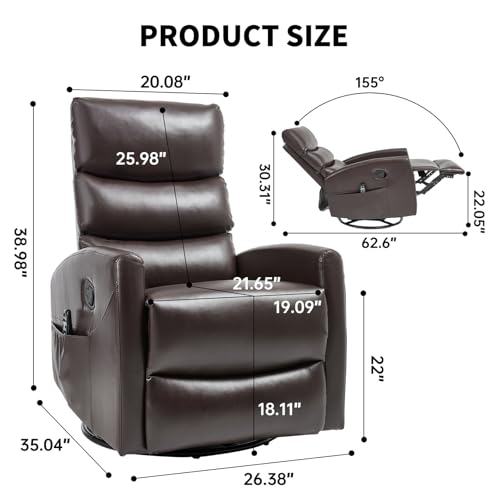 Black Fabric Massage Recliner Chair with Heat Z369222