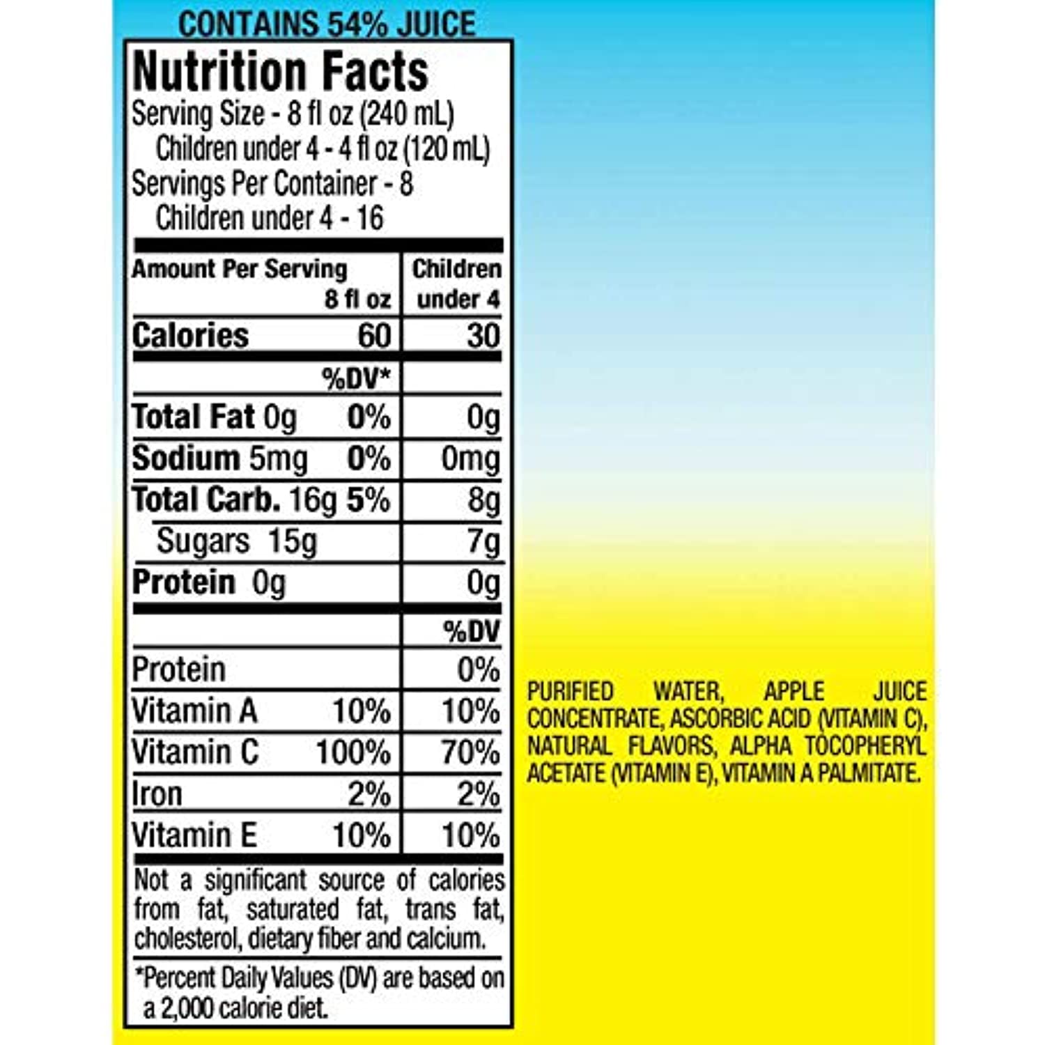 64 Fl Oz Apple Bottles (Pack Of 8) Z146374