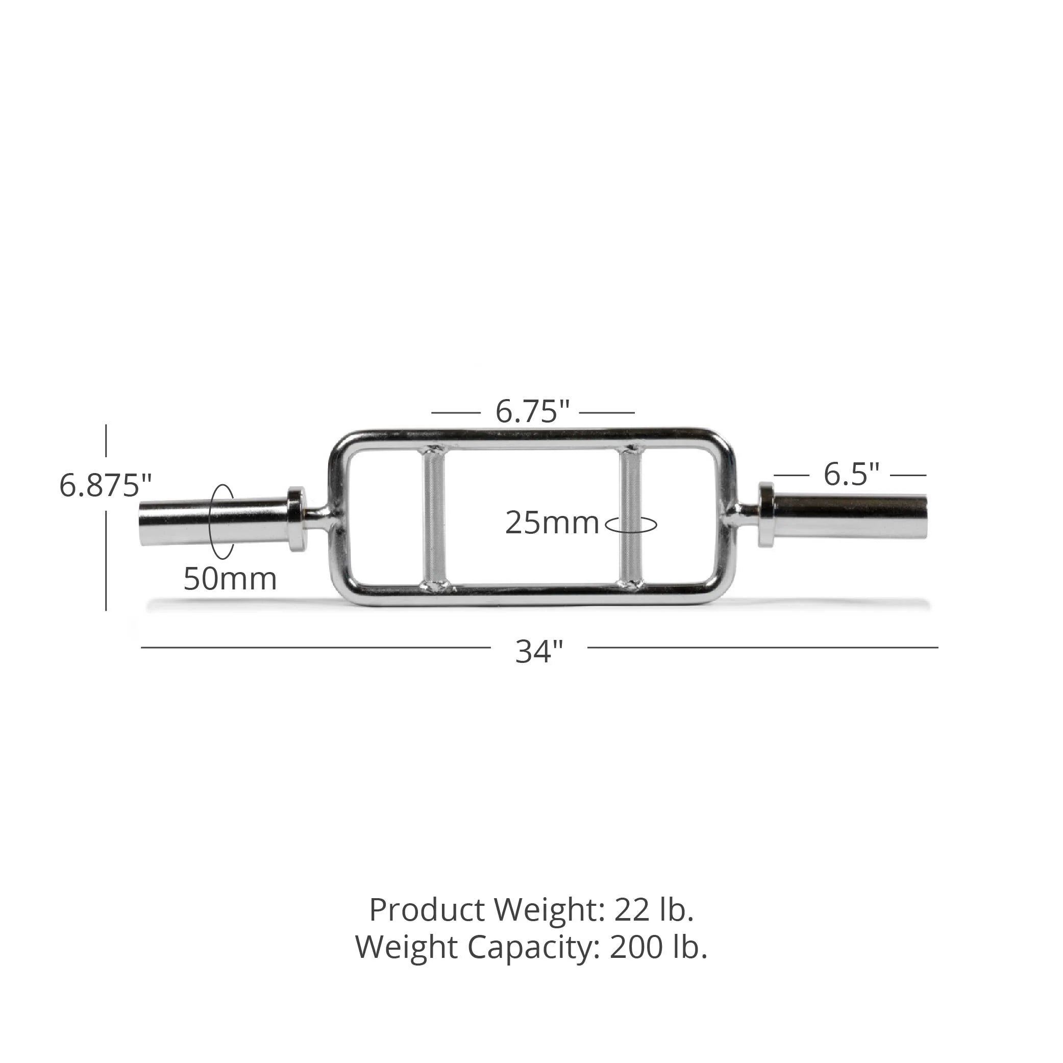 Chrome Finish Olympic Triceps Bar U1889