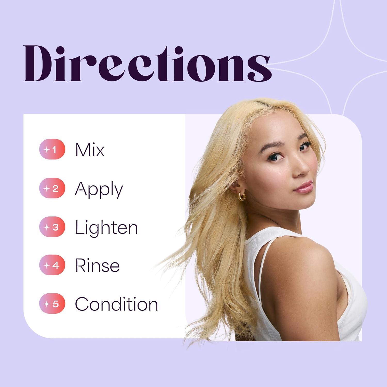 Bleach Kit Hair Lightener Kit Includes Toning Cream Bleach & Developer & Conditioner G3576