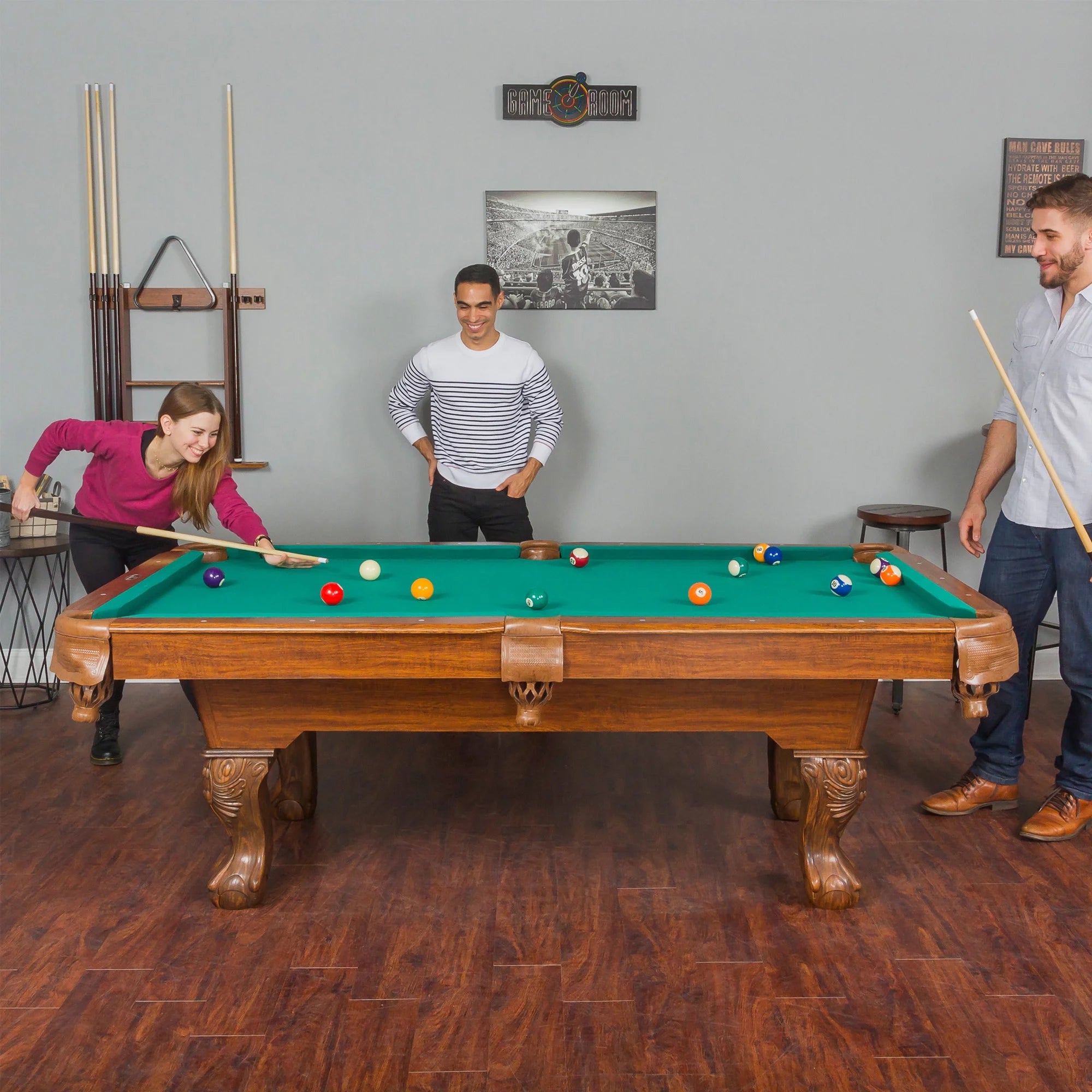 Green Billiard Pool Table U379939