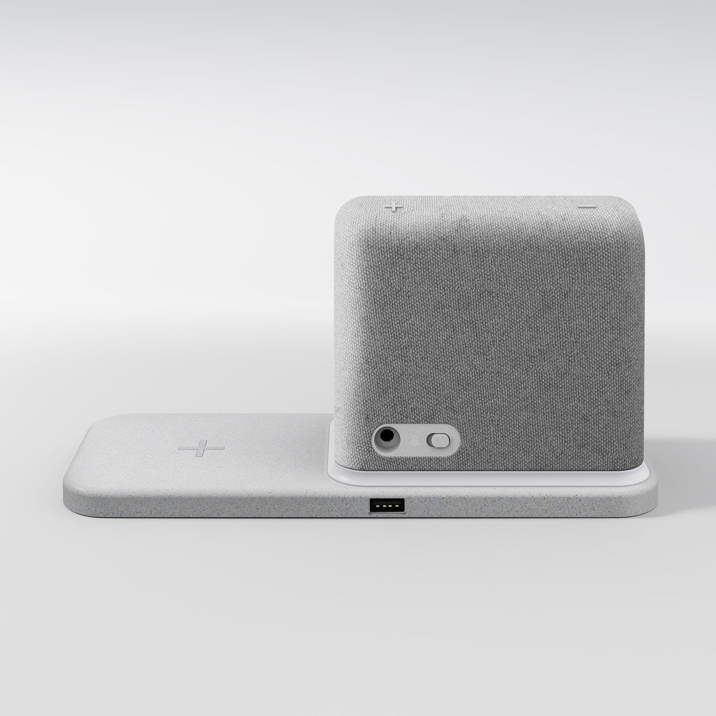 Smart Clock 2 with Wireless Charging Dock - Heather Grey W228405