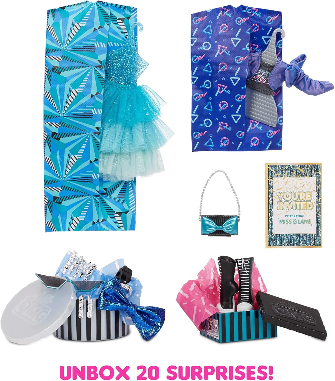 Fashion Doll with 20 Surprises, 5 Fashion Looks, Multicolor R563
