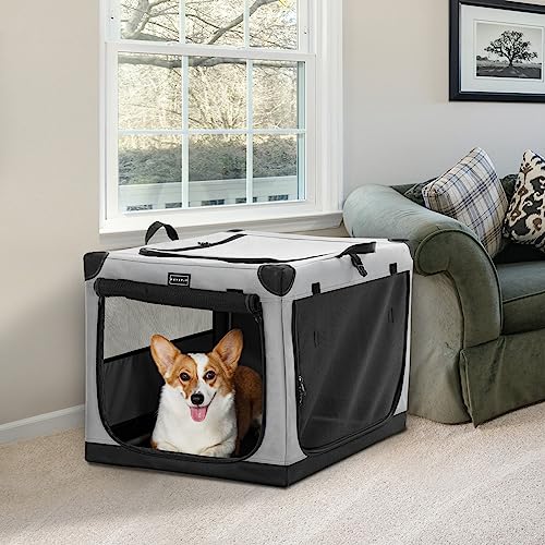 26 Inch Indoor Dog Crate with Fabric Cover I5750