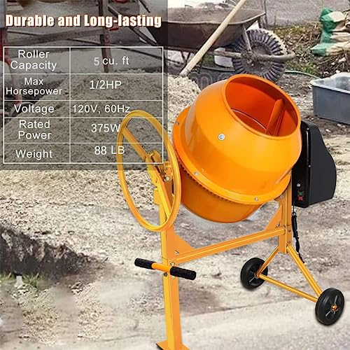 5 cubic Ft Portable Concrete Mixer M25229