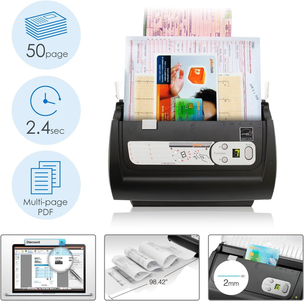 Desktop Document Scanner with 50-pages Auto Document Feeder S1739