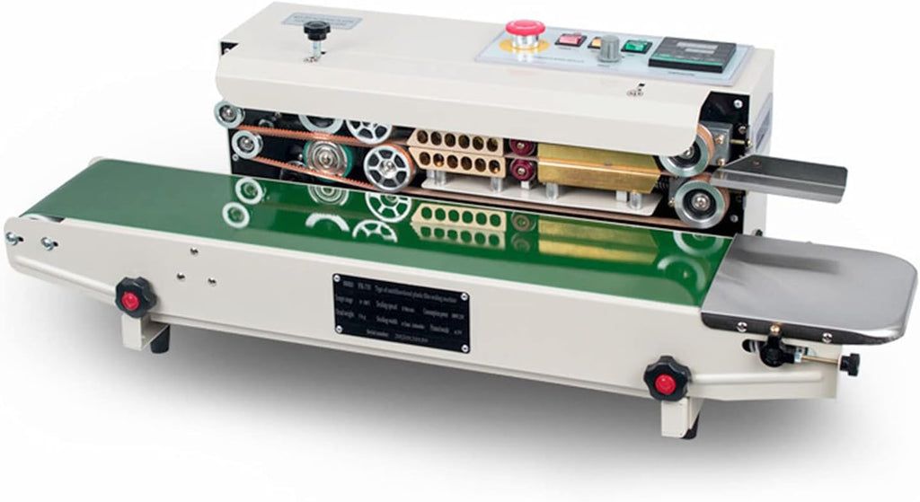 Continuous Sealing Machine Automatic Band Sealer with Digital Thermostat for Plastic Poly Bag Film 110V P565