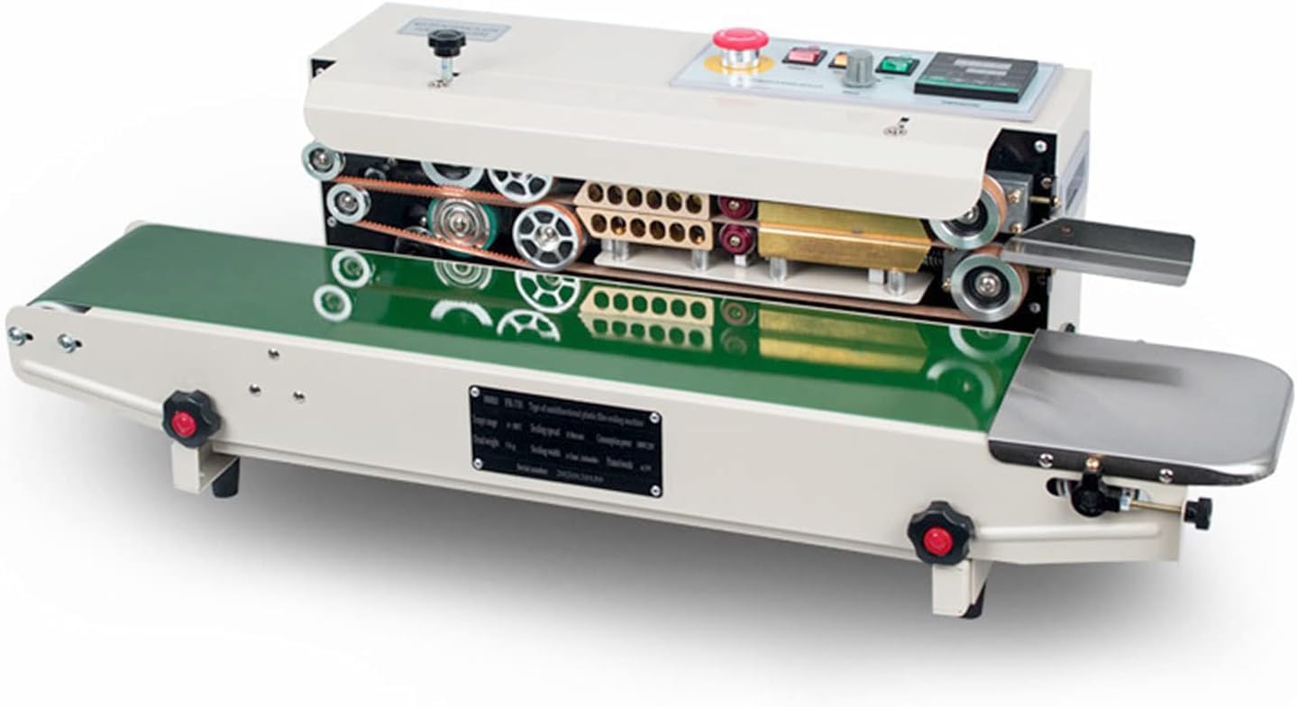 Continuous Sealing Machine Automatic Band Sealer with Digital Thermostat for Plastic Poly Bag Film 110V P565