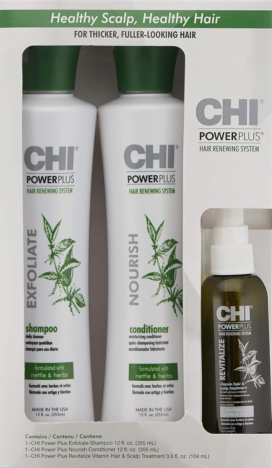 Powerplus Starter Kit with Shampoo, Conditioner and Scalp Treatment J586326