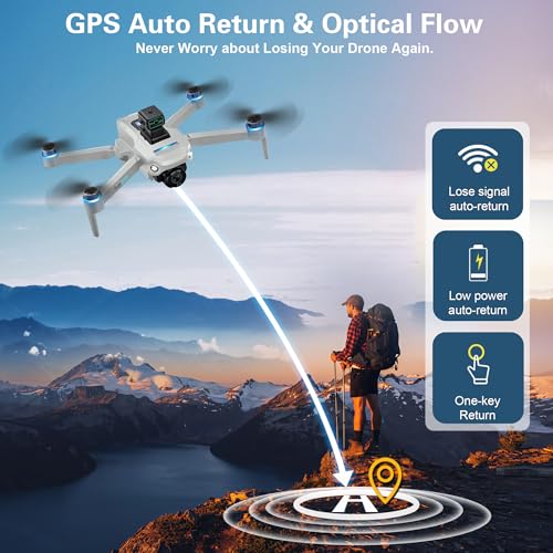 4K UHD Camera GPS RC Drone Brushless Motor Foldable Quadcopter with Obstacle Avoidance W97814