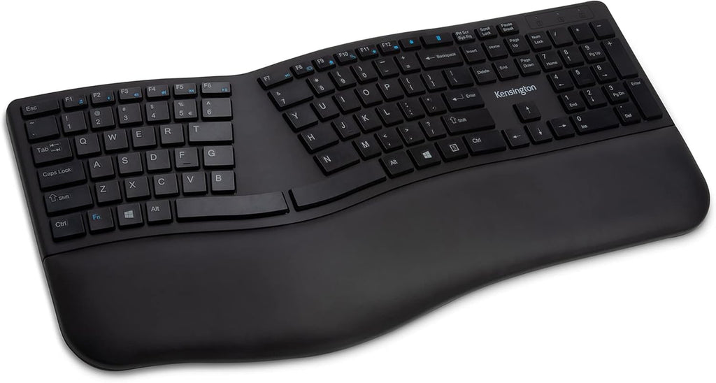 Black Ergonomic Wireless Keyboard Pack of 2 F612