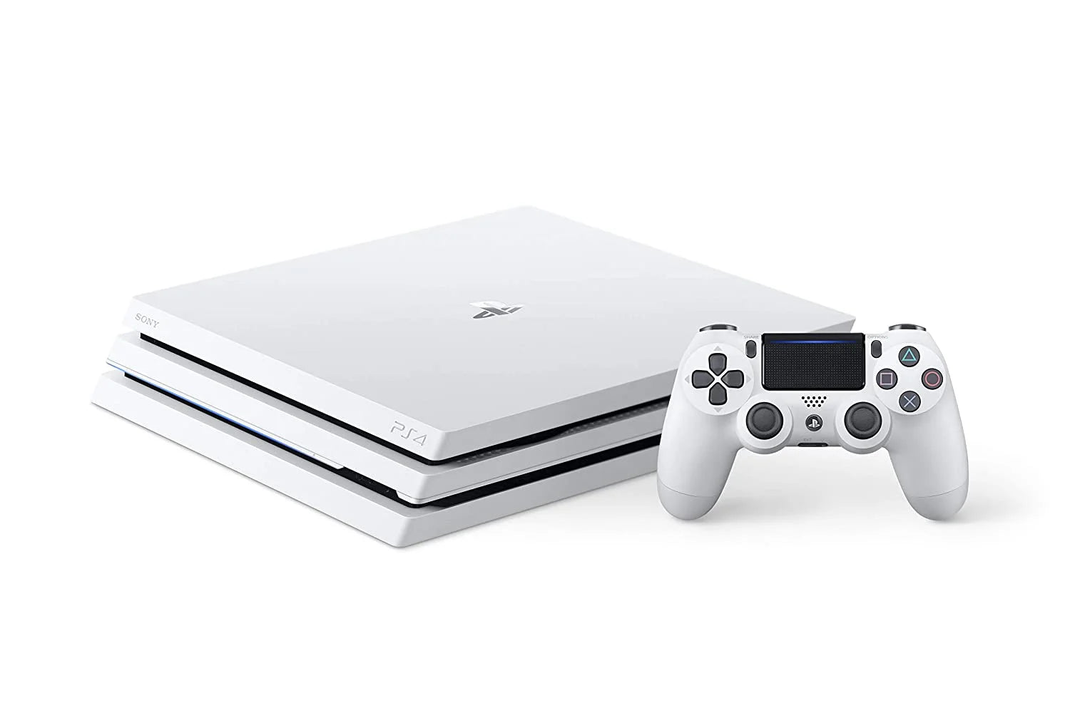 PlayStation 4 500GB Matte White Gaming Console with 2 Controller N296625