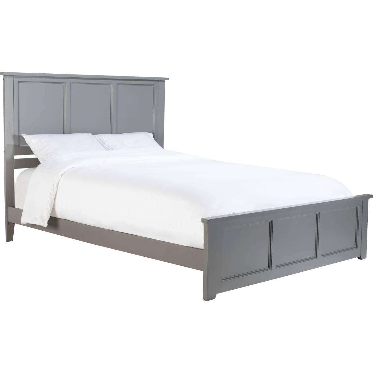 Grey Queen Bed with Foot Board N5822