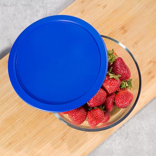 Blue 4-Pack Replacement Plastic Lid for Pyrex Bowl R34080