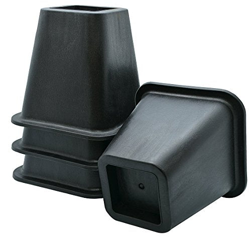 Set of 4 Black 6 Inch Furniture Risers T914964