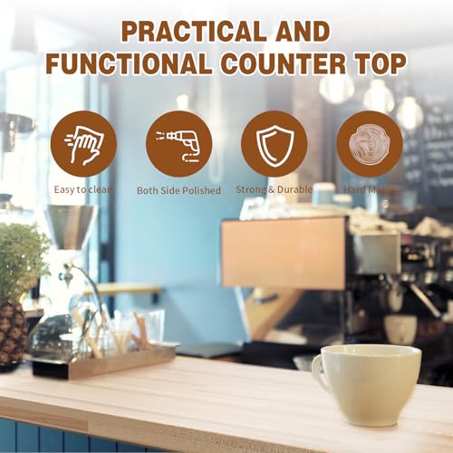 Hardwood Maple Butcher Block Counter Top 36" L x 25" W 1.5" Thickness V85034