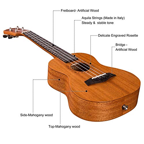 Natural Matt Concert Mahogany Ukulele Kit E38427