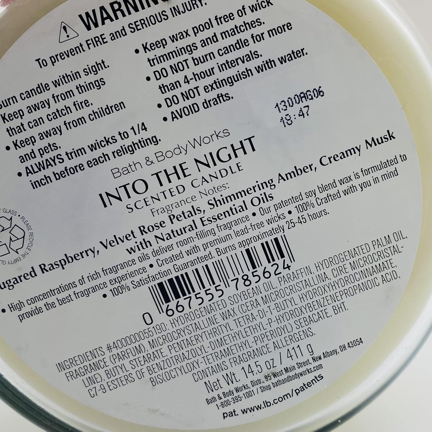 14.5oz 3 Wick Candle S87609