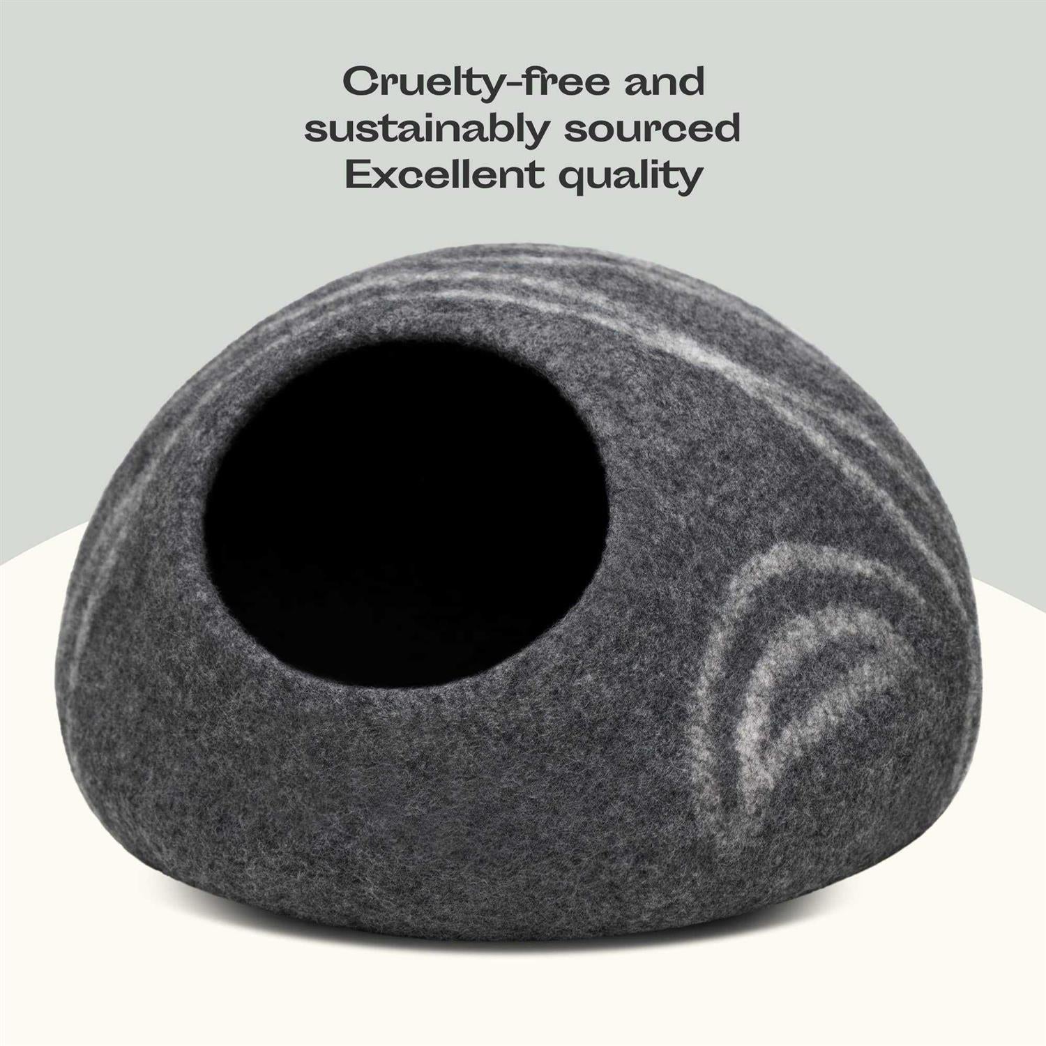 Felt Cat Bed Cave 100% Merino Wool Y808