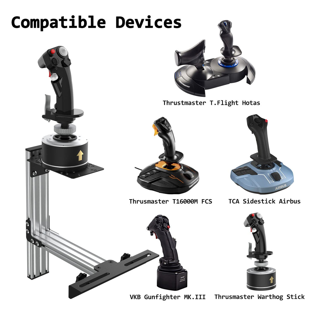 Flight Sim Chair Mounts Center Joystick Chair Mount H7184