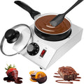 Chocolate Boiler Pot Electric Heating Chocolate Melting Tempering Machine with 1 Silicone Spatula Aluminum Boiler C57444