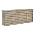 Natural Sand Finish 4 Door Wood Credenza P631794