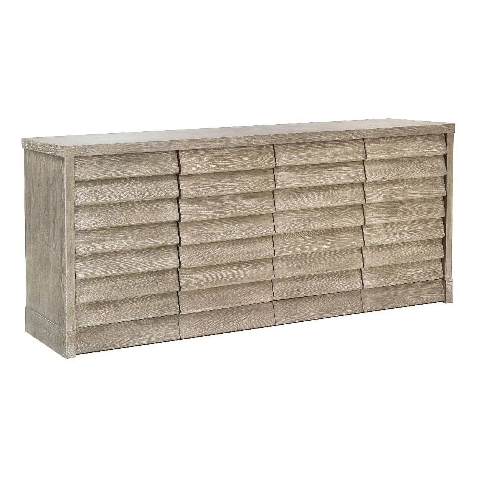Natural Sand Finish 4 Door Wood Credenza P631794