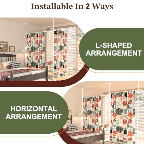 Black Adjustable Room Divider N477