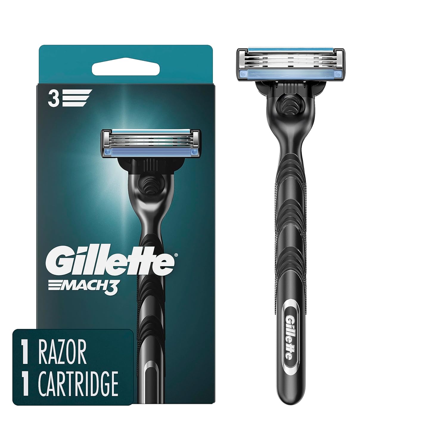 Mach3 Razor, 1 Razor Handle + 1 Blade Refill O6729