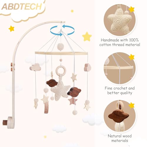 Boho Bee Flower Baby Crib Mobile L107416