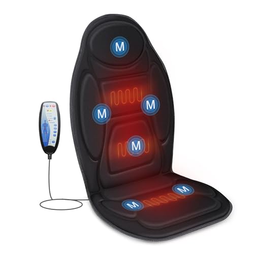 Vibration Back Massager with Heat, Massage Seat Cushion U176